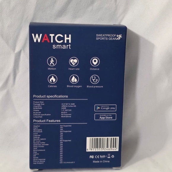 Green Wrist Smart Sport Watch FD68 Y56 Heart Rate Monitor Blood Pressure - Picture 5 of 6